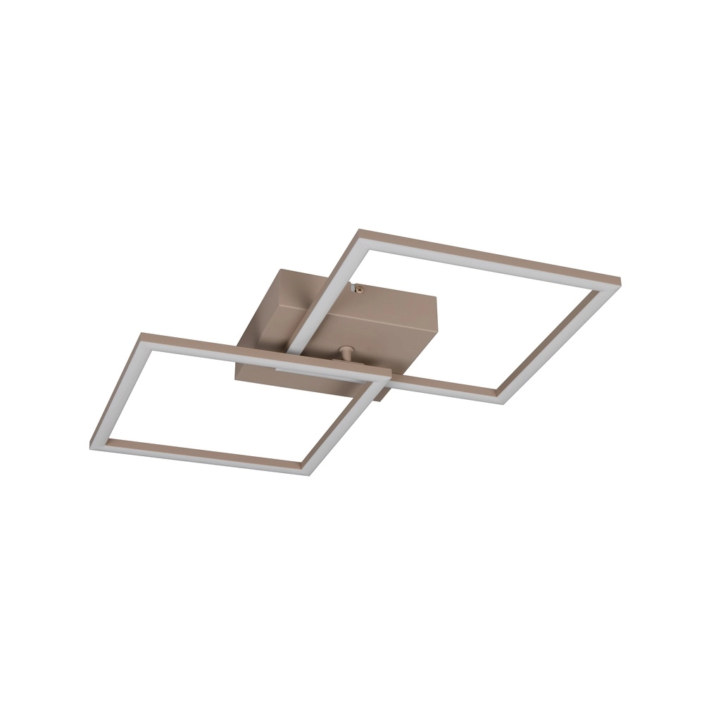 Lampe de plafond moderne Trail 60 cm brun sable Trio 4017807713572