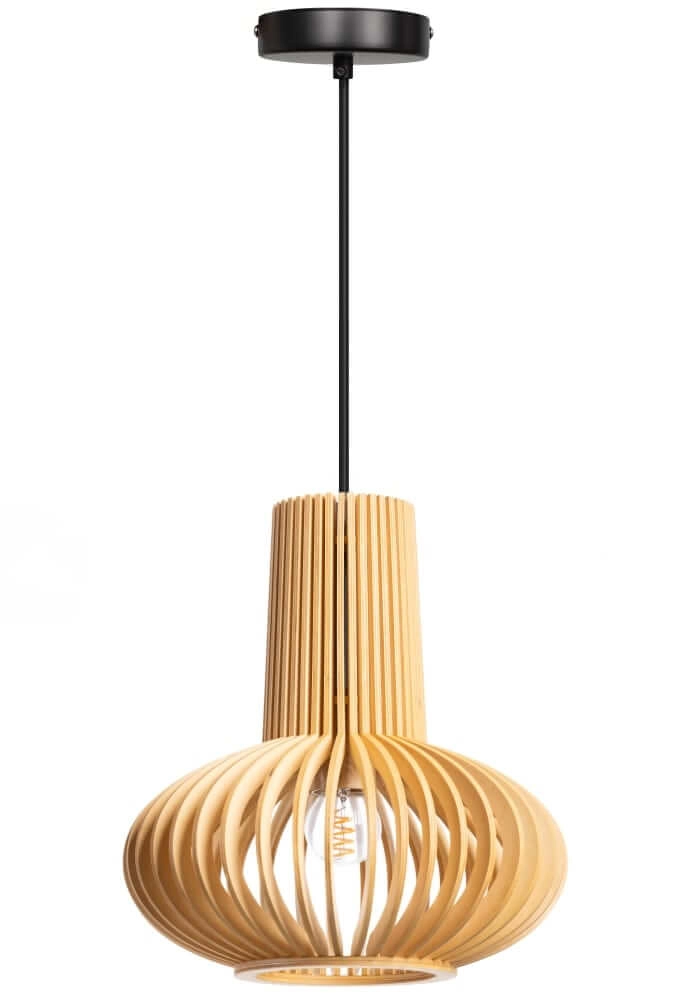 Lampe suspendue en bois Tess Ø 25 cm