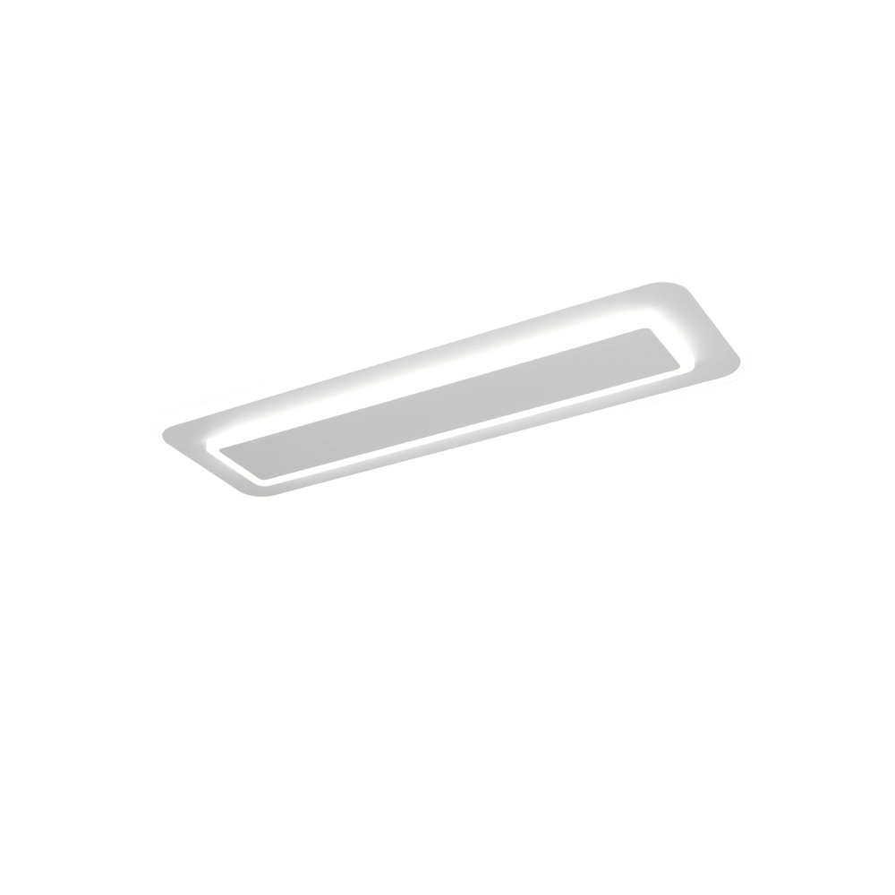 Lampe de plafond moderne Riva blanc 60 cm Trio 4017807682915