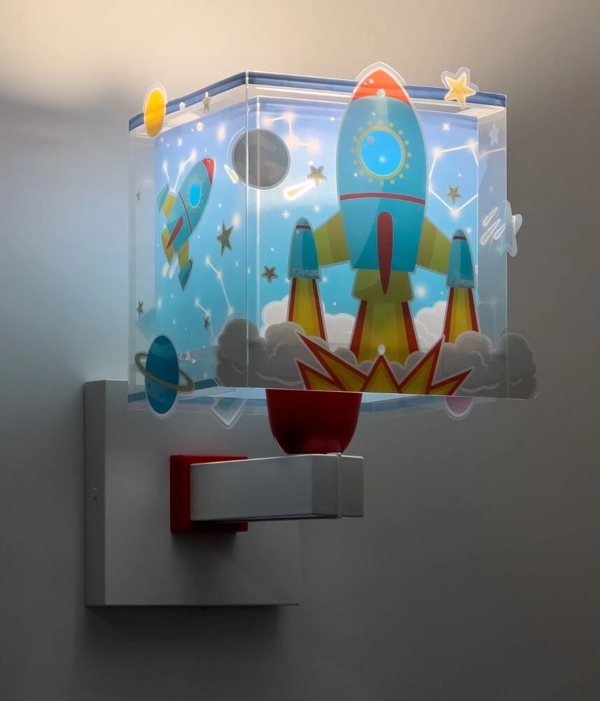 Applique Rocket bleu avec du blanc Dalber 8420406633596