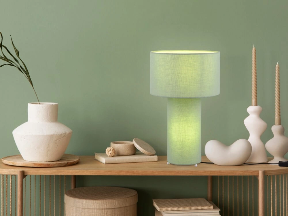 Lampe de table design Bale vert Trio 4017807568745