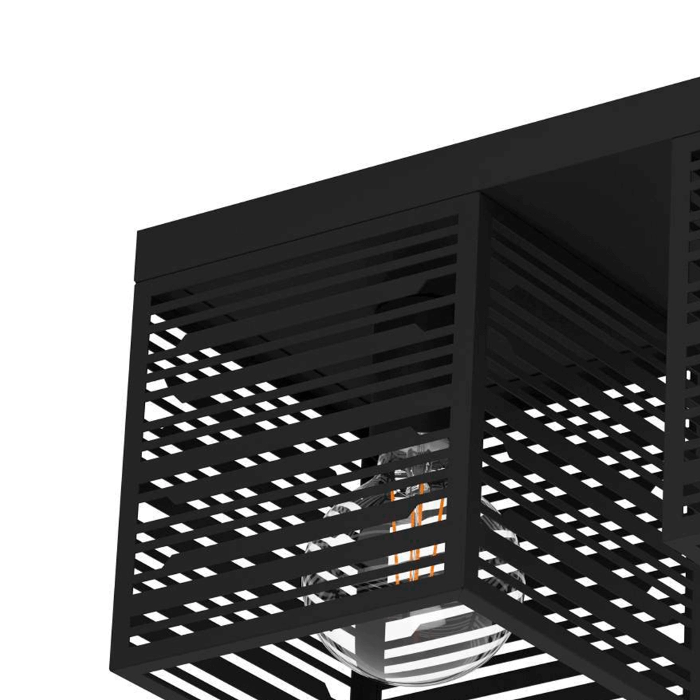 Plafonnier Piedritas noir - 3x E27 Eglo 9008606235728