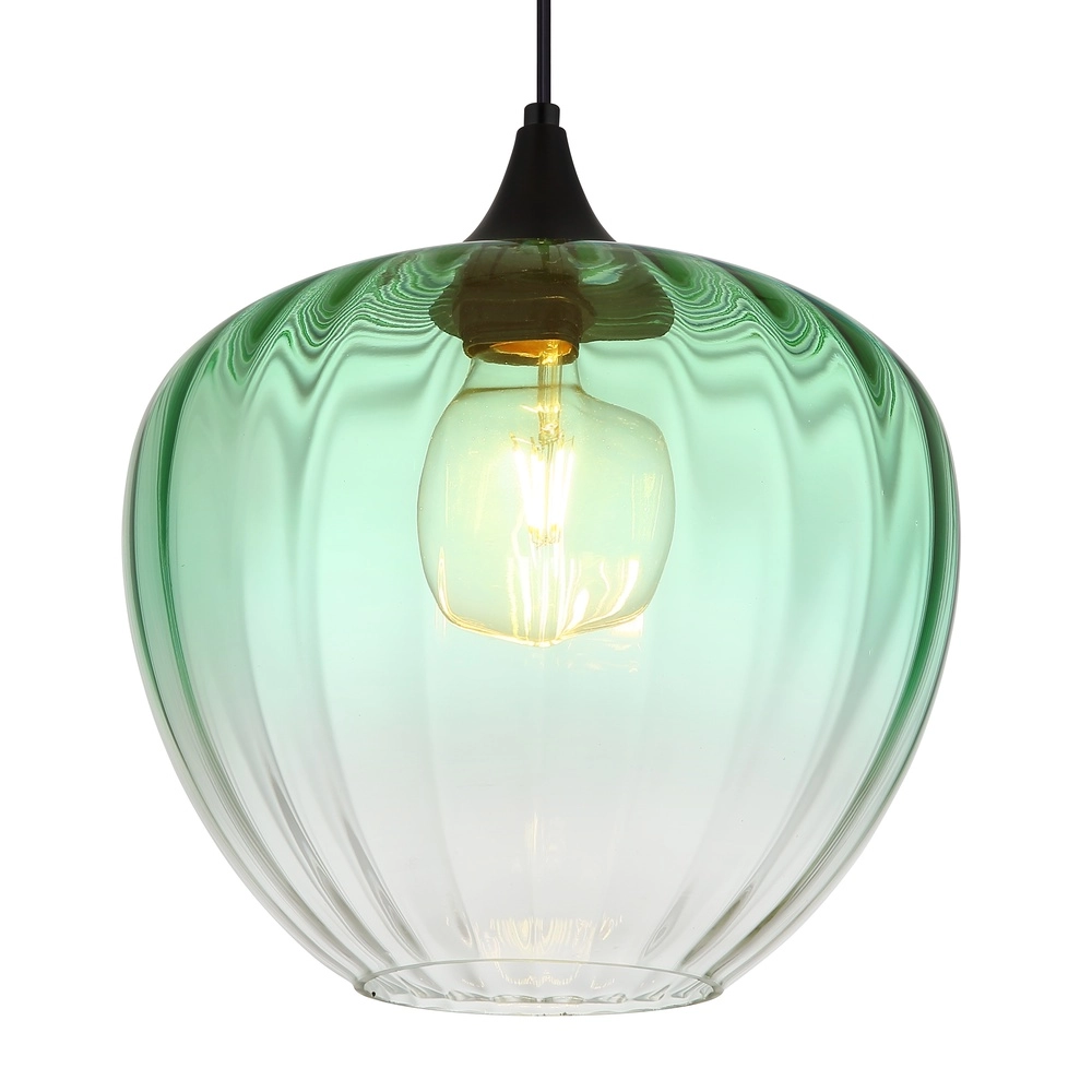 Lampe suspendue Sander Verre vert Globo 9007371509126