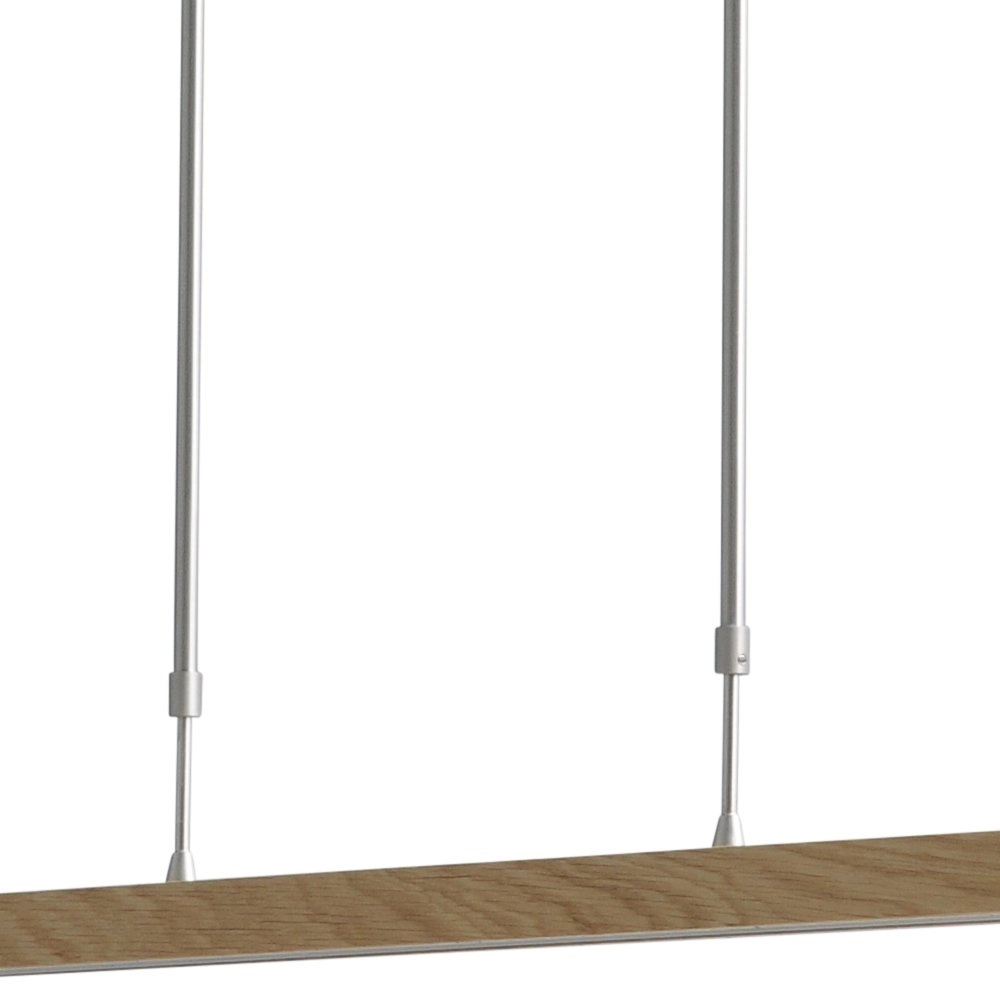 Lampe suspendue Oak nickel avec bois 104cm Masterlight 8718121192215