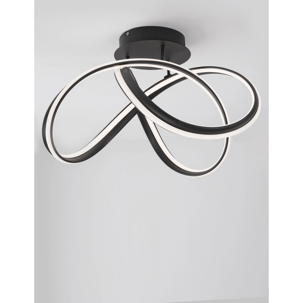 Plafonnier design Truno noir Plafonnier design Truno noir