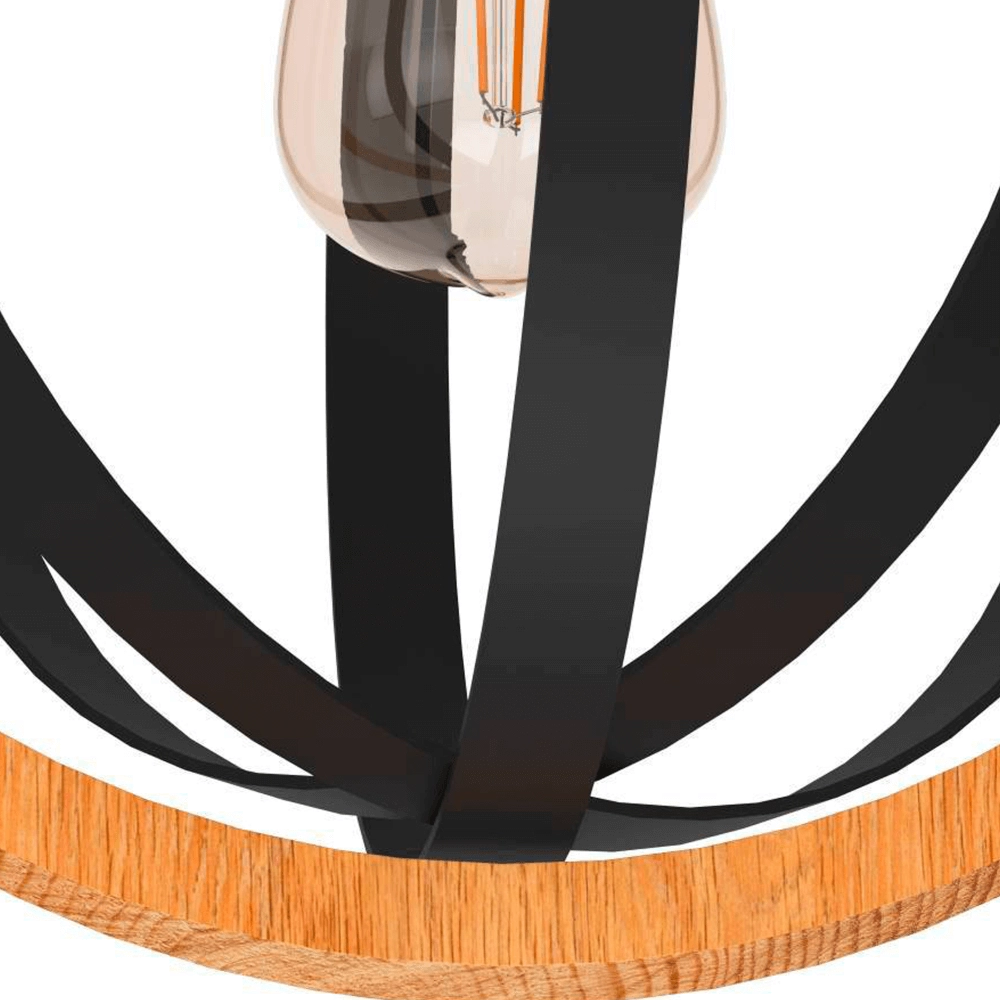 Plafonnier en bois Basildon Ø 32 cm Eglo 9002759437367