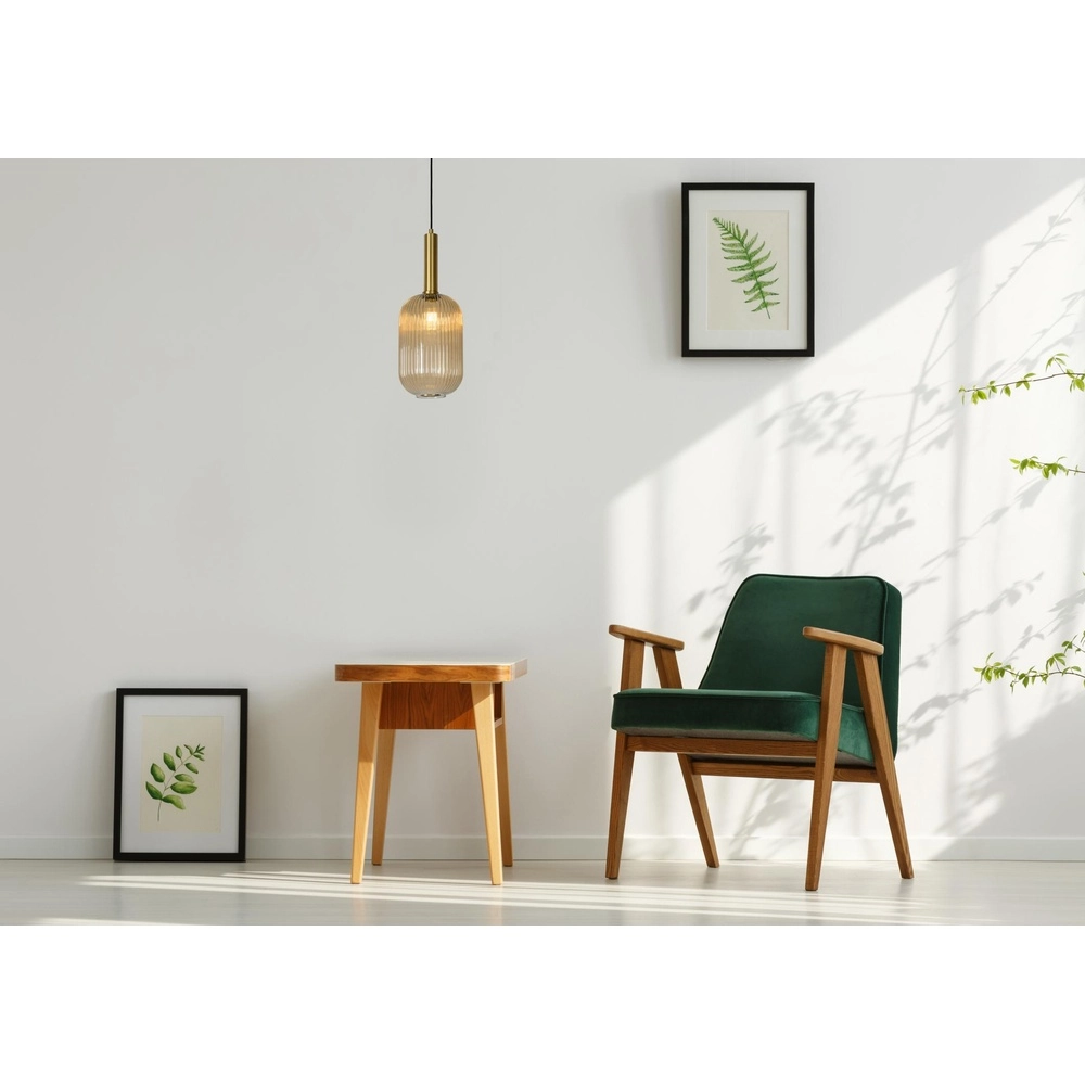 Lampe suspendue Maloto Ø 20 cm d’ambre Lucide 5411212451187