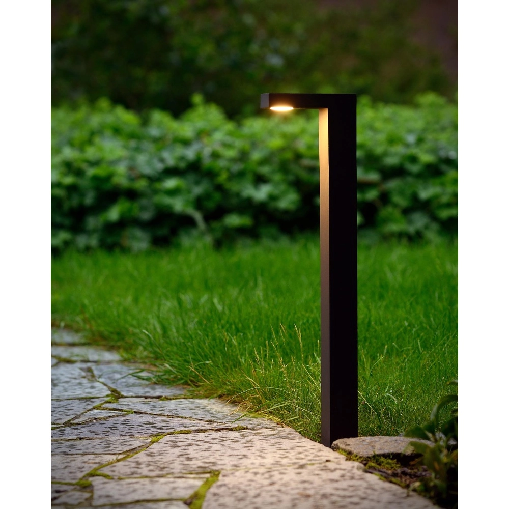 Lampe à piédestal Texas Anthracite de 60 cm