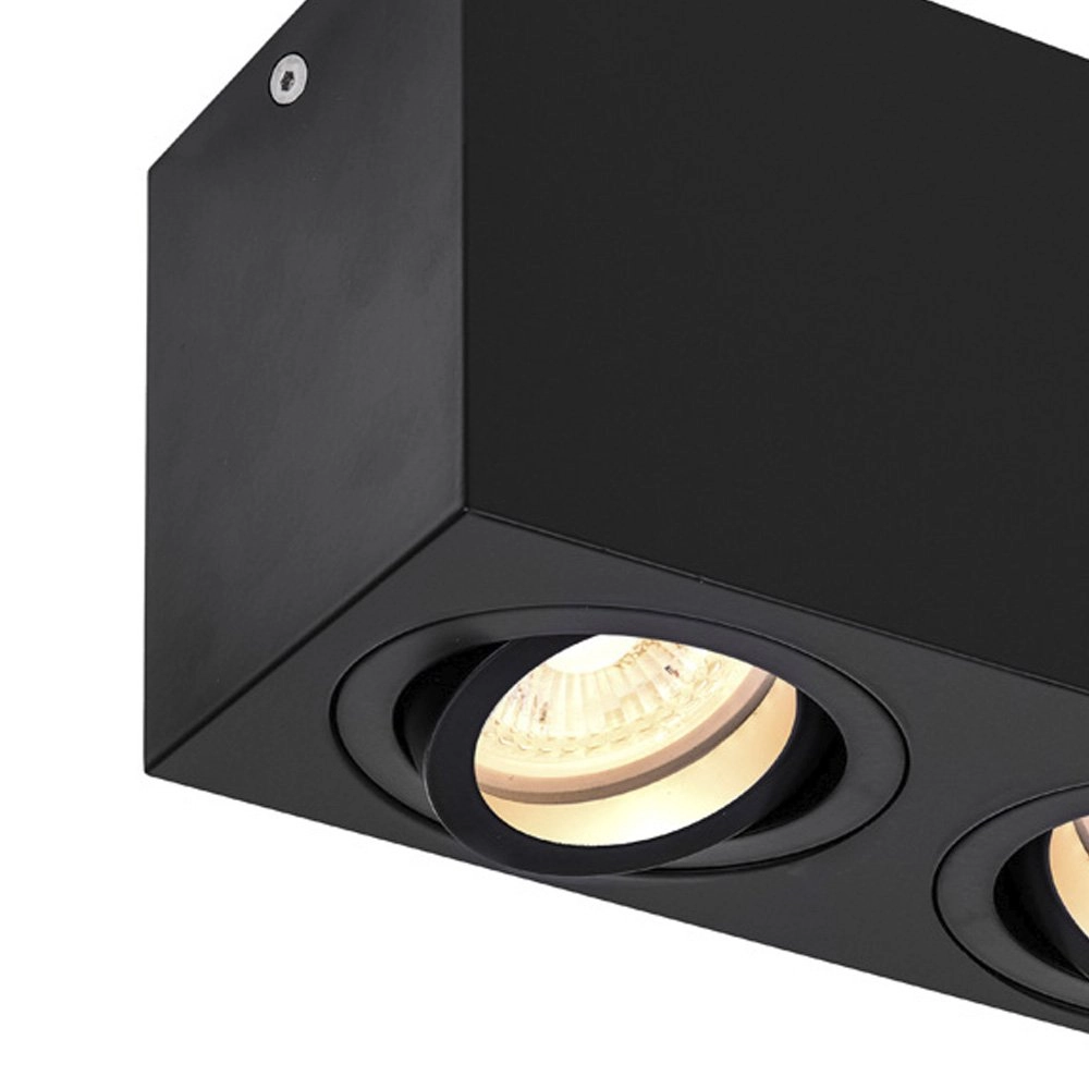 Lampe de plafond Triledo GU10 2 lumières 16cm noir SLV 4024163222266