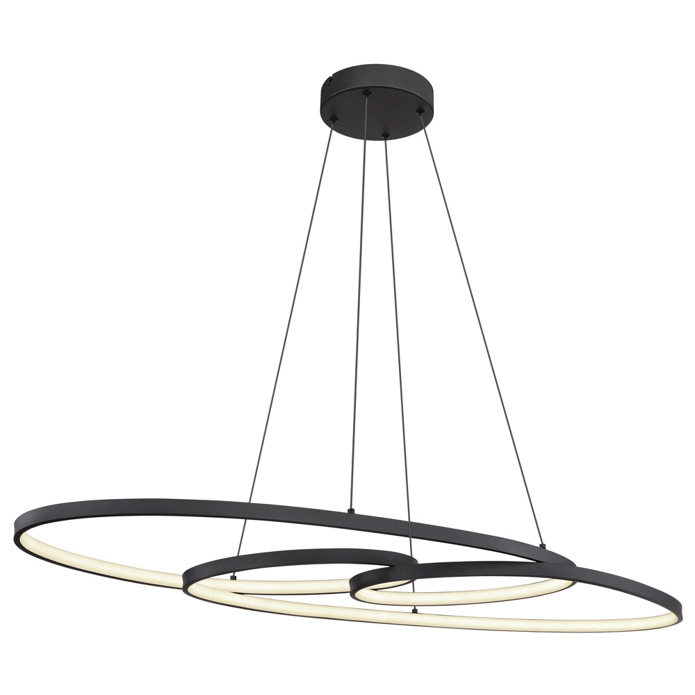 Lampe pendante de conception Spira Noir