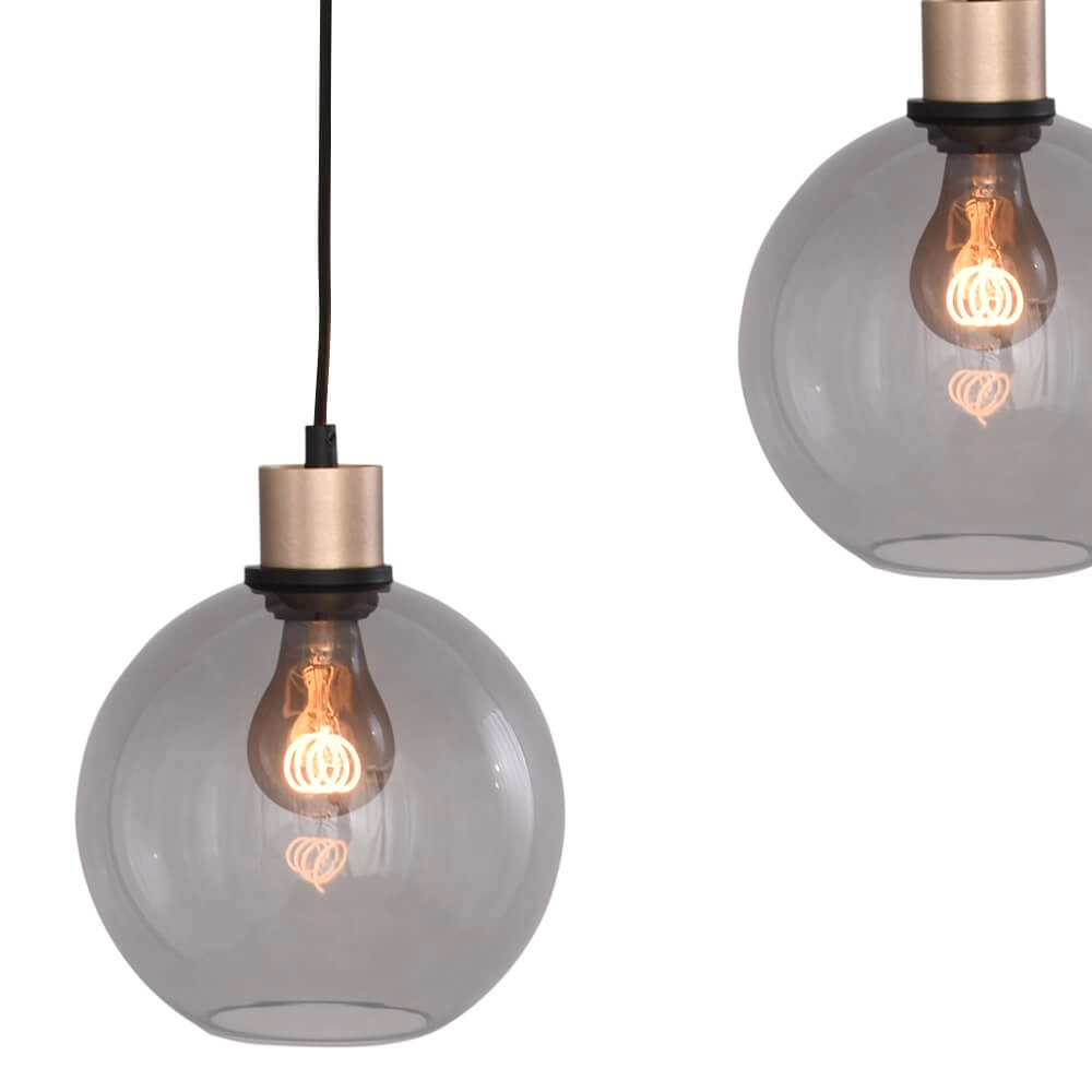 Lampe suspendue Lazise 5x Ø 20cm doré Masterlight 8718121303000