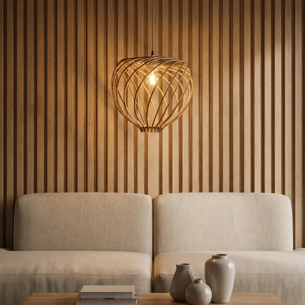 Suspension en bois Adana Ø 35cm