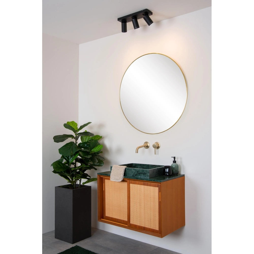 Projecteur de plafond Taylor IP44 3-lumière noire Lucide 5411212092656