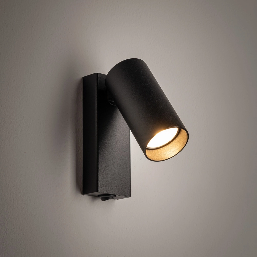 Projecteur directionnel Fourty avec interrupteur - noir Lyora 5903139117630