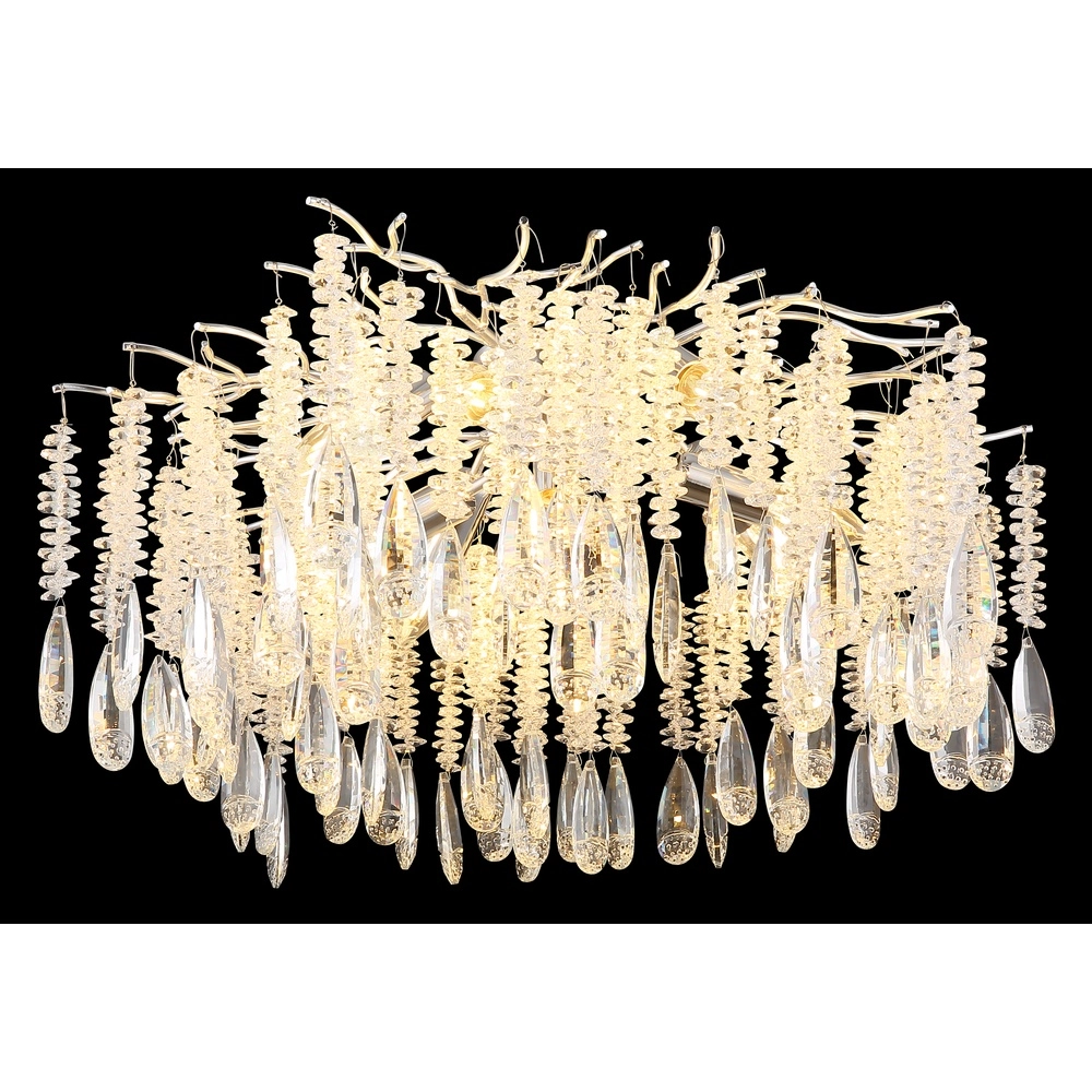 Lampe de plafond Kinga gris argenté Ø 60cm Globo 9007371578979
