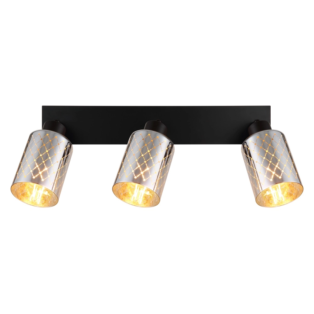 Lampe de plafond à design Alonso Noir à 3 lumières Globo 9007371569250