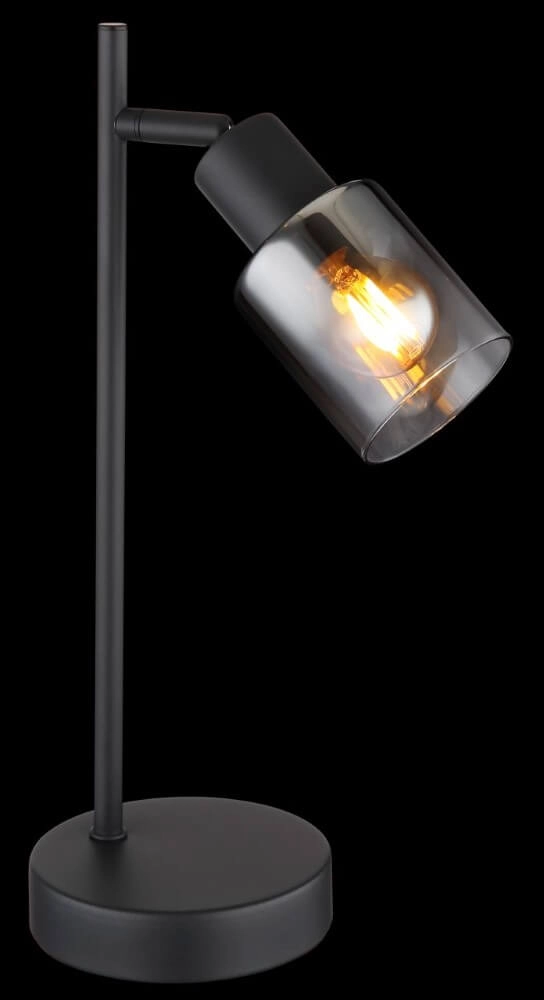 Lampe de table Hubertus avec verre fumé Globo 9007371446025