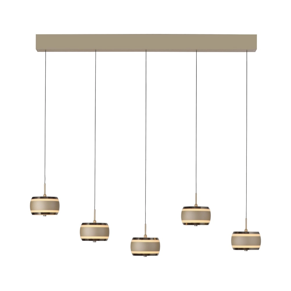 Lampe suspendue de table de salle à manger 5L Pure Falling Rings Bronce Paul Neuhaus 4012248396582