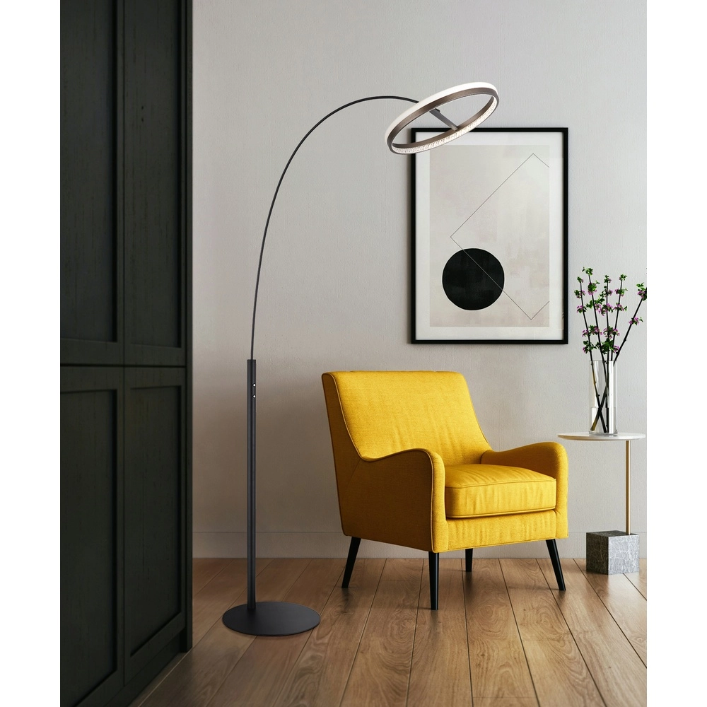 Lampe à arc de conception Della Noir Globo 9007371465743