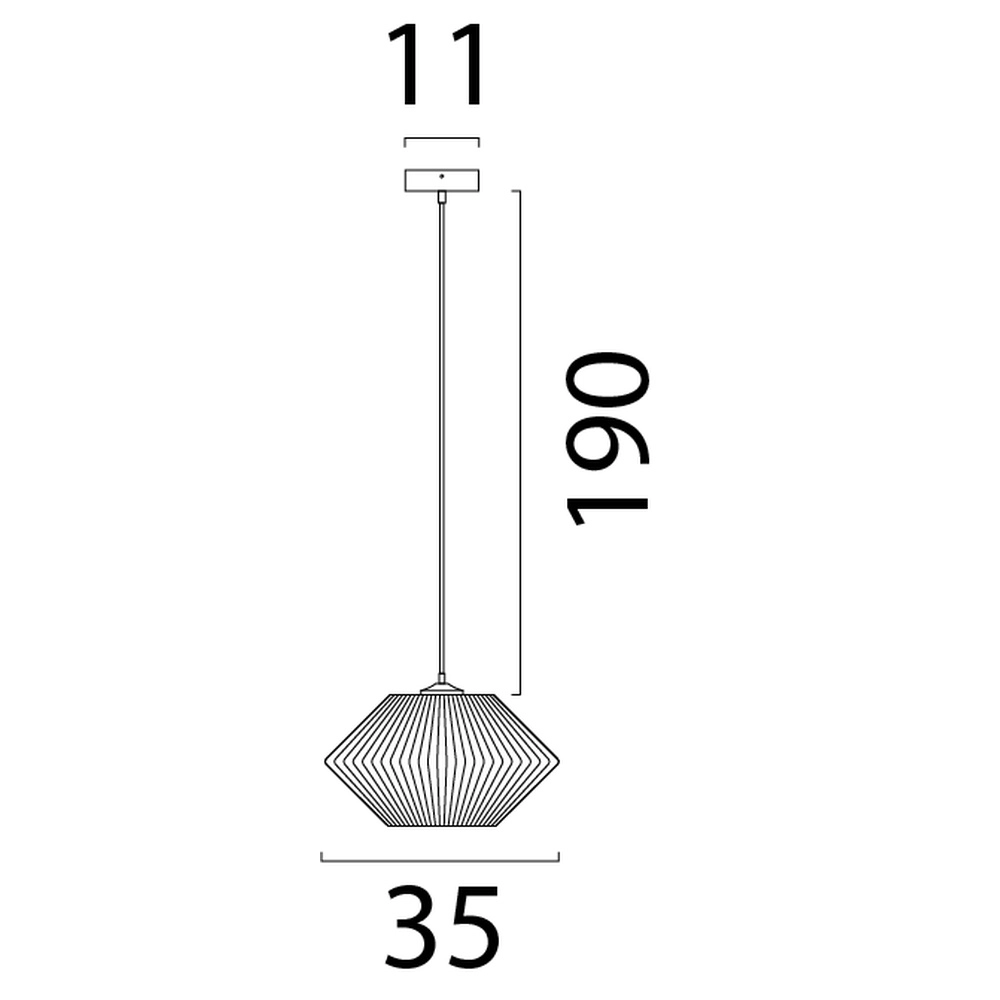 Lampe pendante Japandi Bicono Ø 35 cm Masterlight 8718121352732