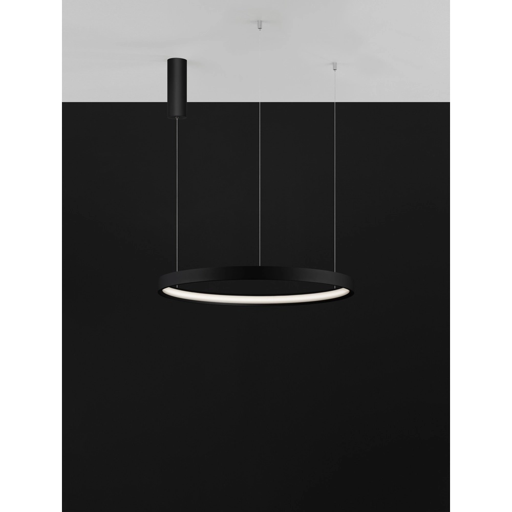 Suspension ronde Perrine noir Ø 60cm Lyora 5212017438416