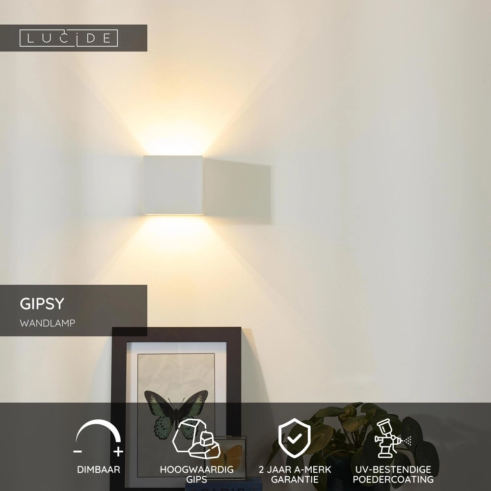 Lampe murale Gipsy Carré Lucide 5411212351524