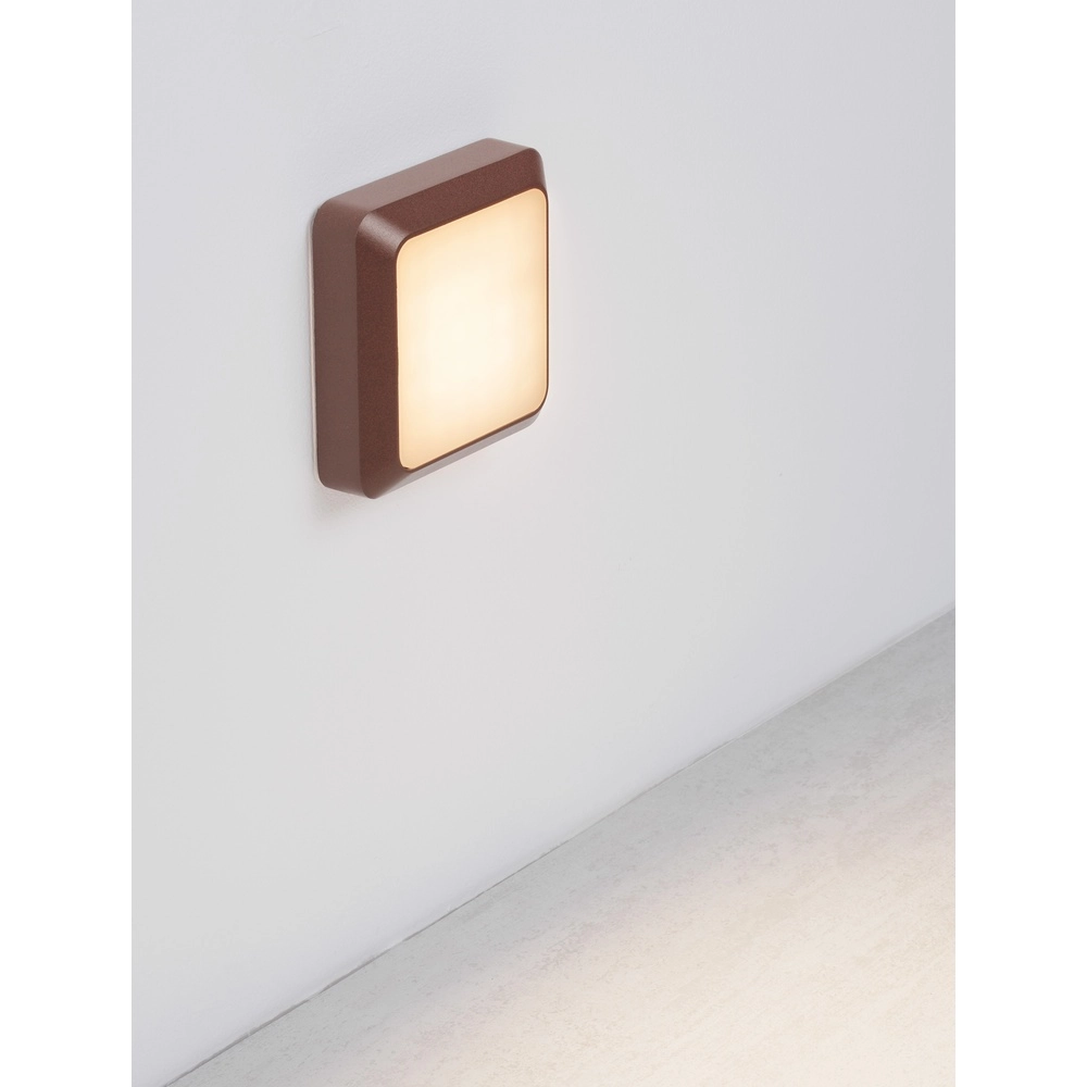 Applique murale carrée Appia Brun rouille Lyora 5212017449597