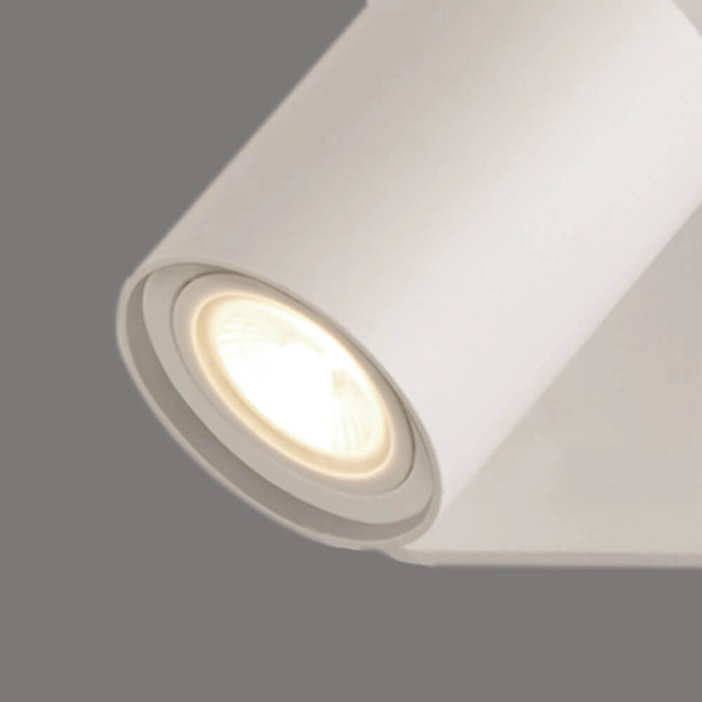 Plafonnier Moon 1 rectangulaire blanc Lyora