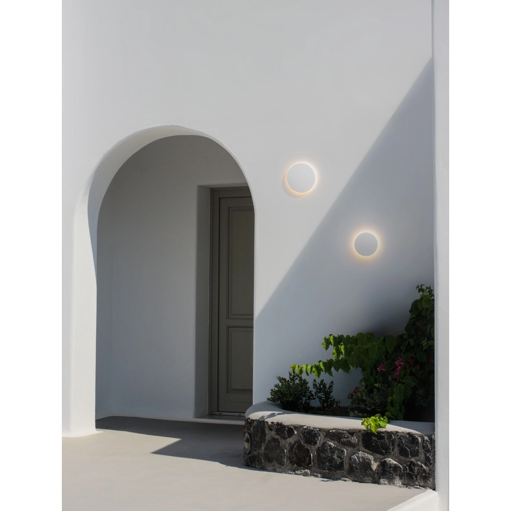 Applique murale ronde Copper blanc Ø 13,5cm Lyora 5212017447319