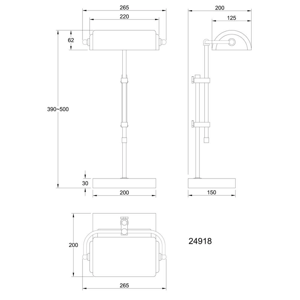 Lampe de bureau Marid bois avec noir Globo 9007371474103