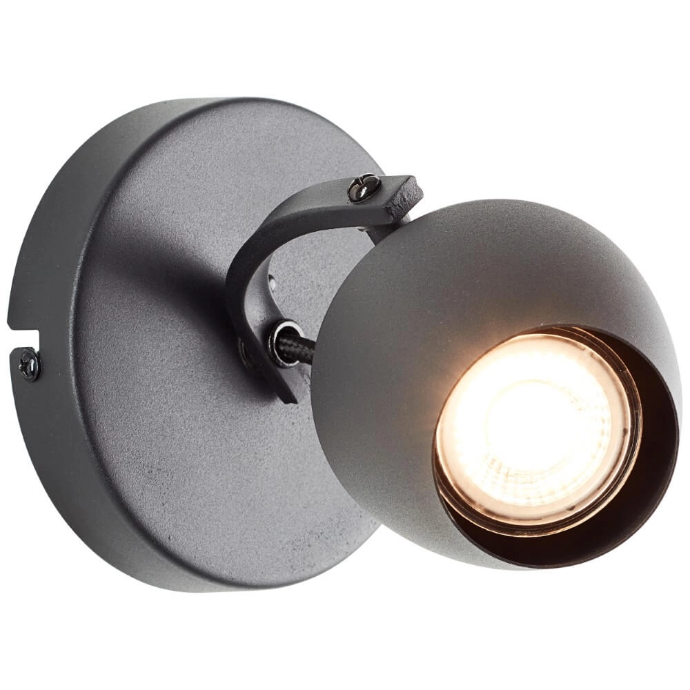 Spot en saillie Vertino noir avec de l'or Brilliant 4004353441370