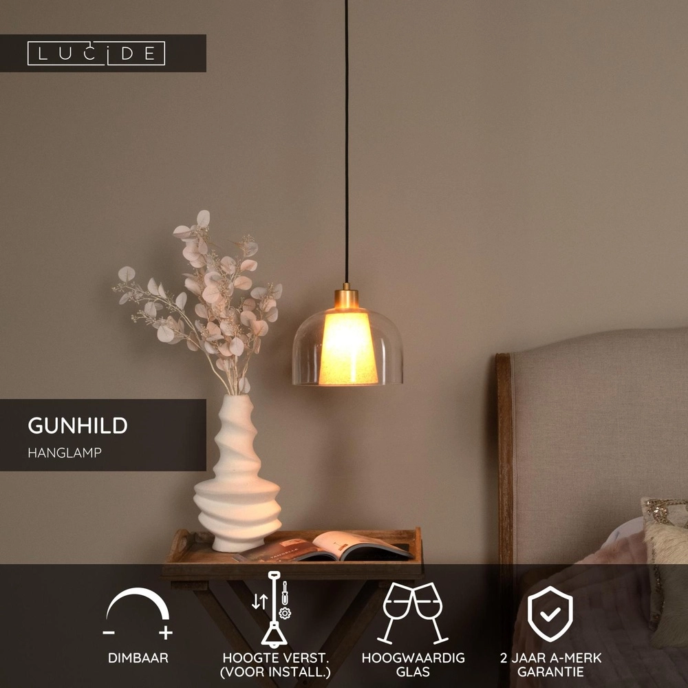 Lampe pendante de conception Gunhild Or Lucide 5411212303349
