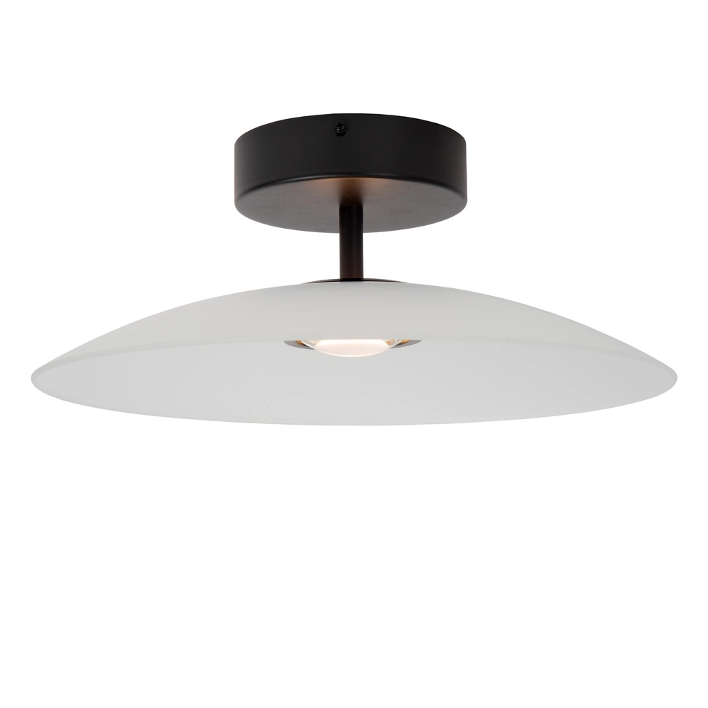 Lampe de plafond élégante Menga Ø verre blanc de 40 cm Premium by Lucide 5411212251213