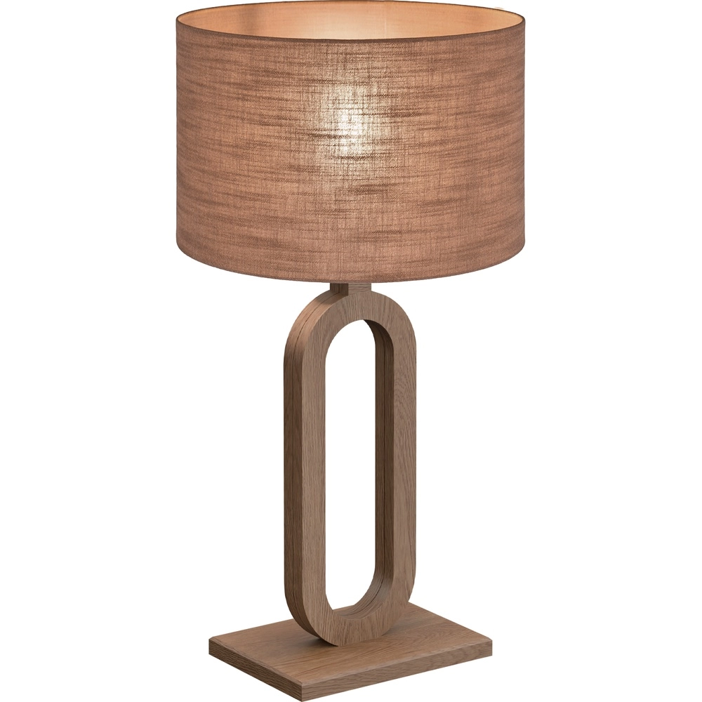 Lampe de table Sino Loop Bois sombre de 54 cm