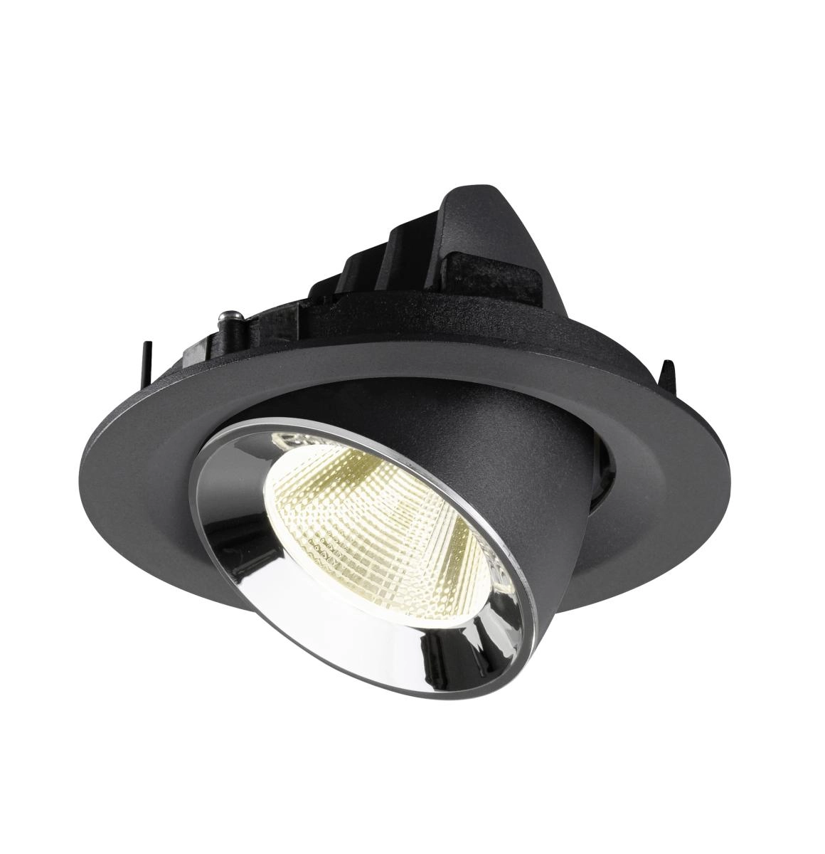 Spot encastré Numinos Gimble M noir/chrome 4000K - 20 deg SLV 4024163311755