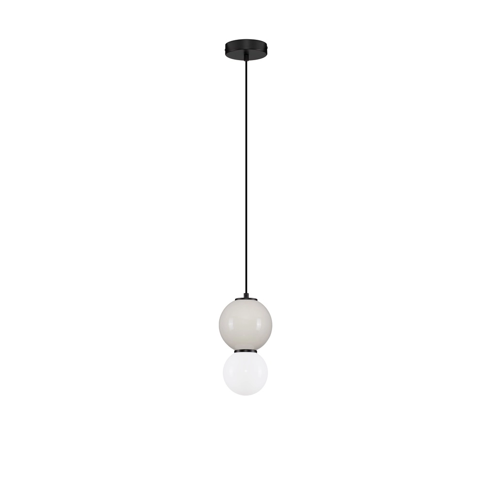 Suspension Noesis Ø 15cm gris clair avec blanc Suspension Noesis Ø 15cm gris clair avec blanc