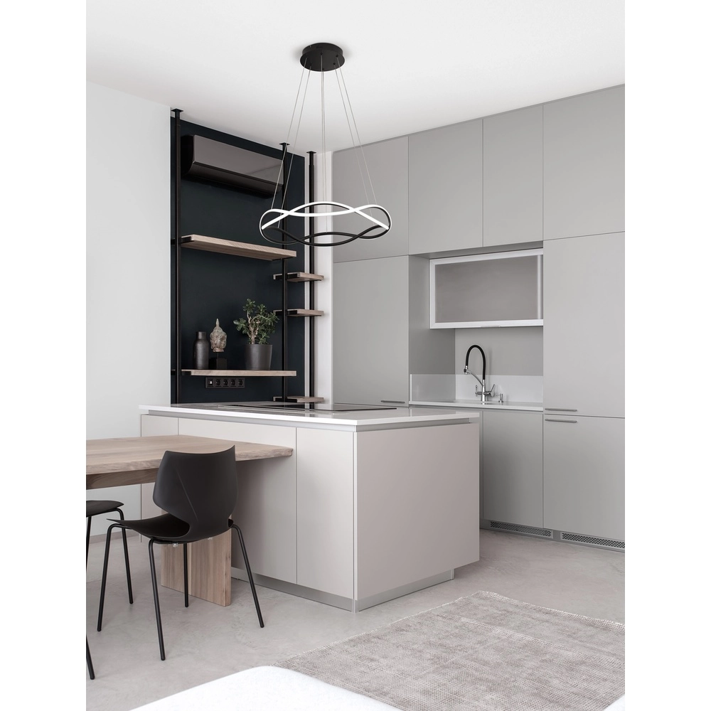 Suspension design Jinal noir Ø 60cm Lyora 5212017438737