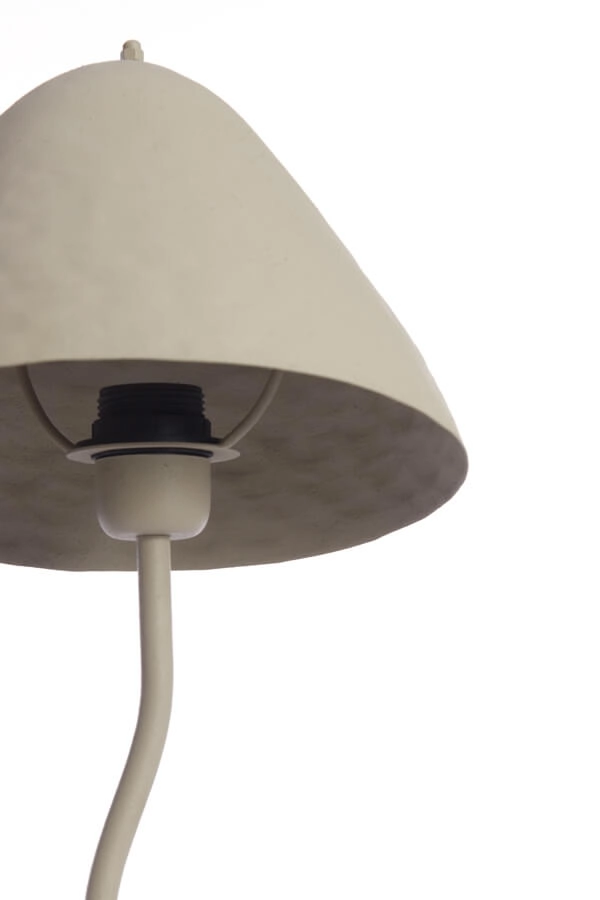 Lampe de table Elimo Ø 25cm x 50cm crème Light & Living 8717807705169