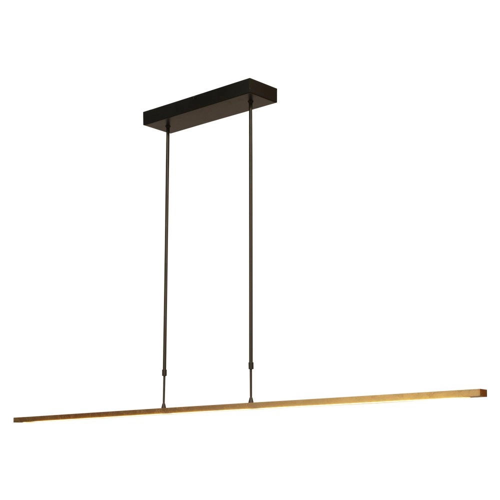 Lampe suspendue noire Real 2 160cm avec de l'or Lampe suspendue noire Real 2 160cm avec de l'or