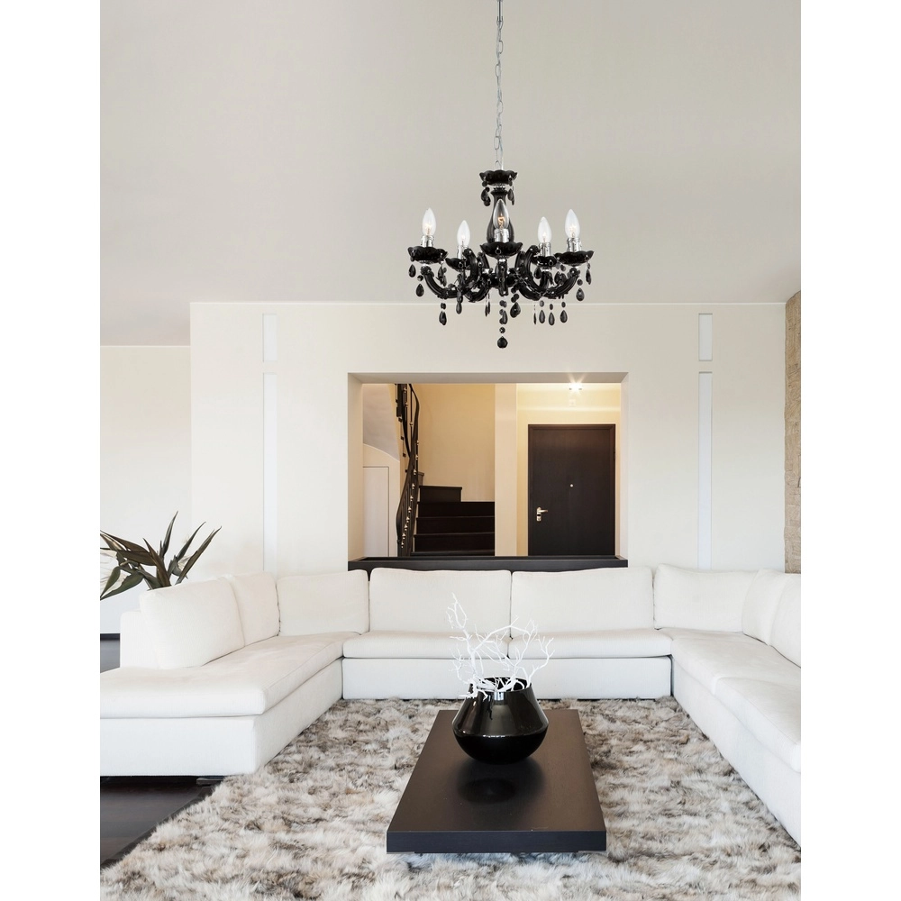Lustre noir Cuimbra Ii Classique Globo 9007371256754
