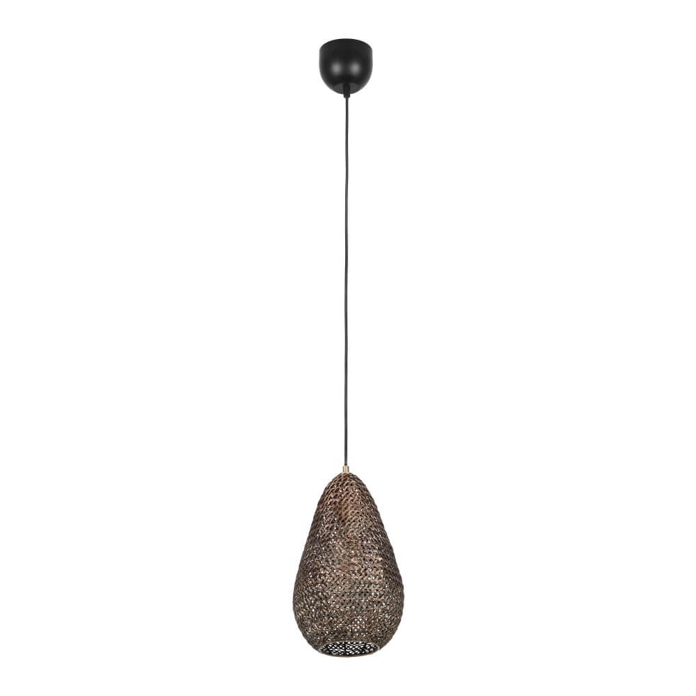 Lampe à suspension en bronze Ziva Ø 23 cm Trio 4017807617405