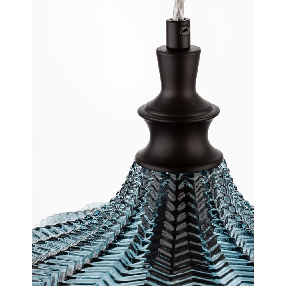 Suspension Loni verre bleu Lyora 5212017423061