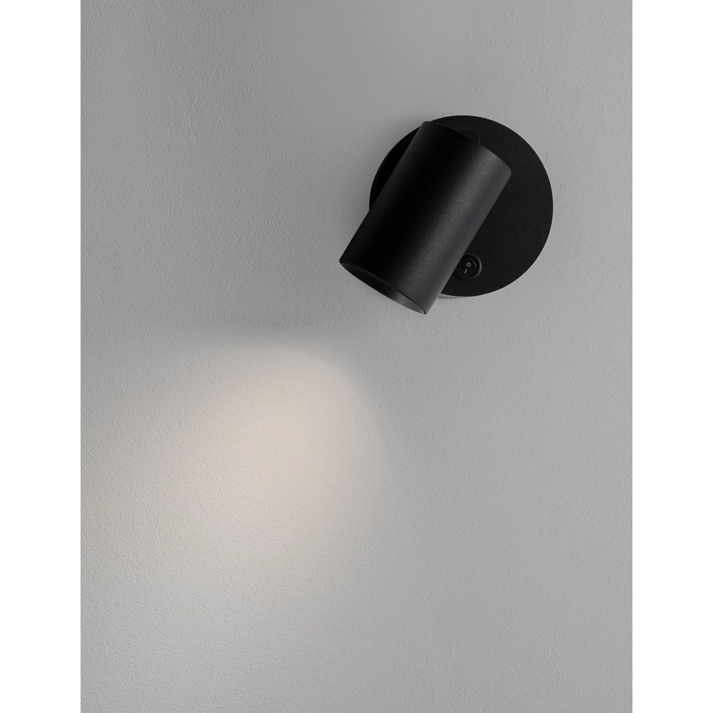 Spot mural Net Rond Noir