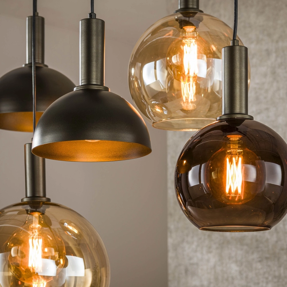Lampe suspendue Cluster avec des cagoules mixtes Lyora 8716803511750