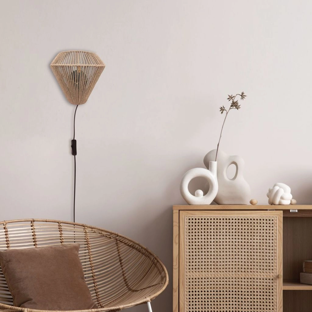 Lampe murale en rotin Ropex Rotin Steinhauer 8712746181814