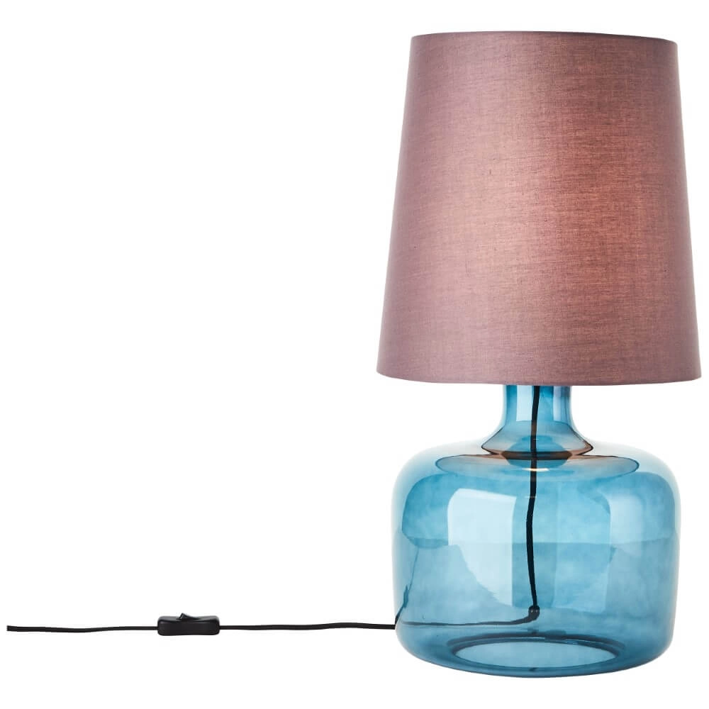 Lampe de table Hydra bleu avec taupe Brilliant 4004353413131