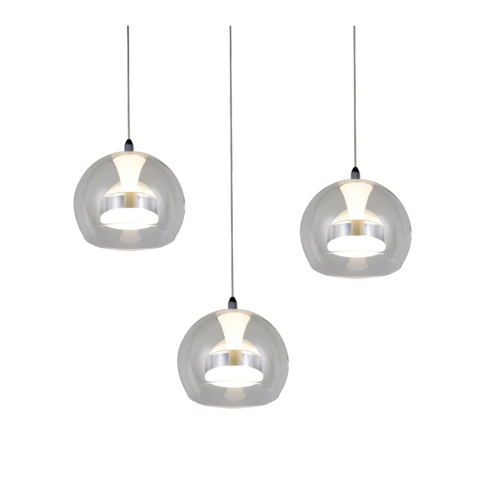Suspension Flynt Chrome à 3 lumières Trio 4017807671001