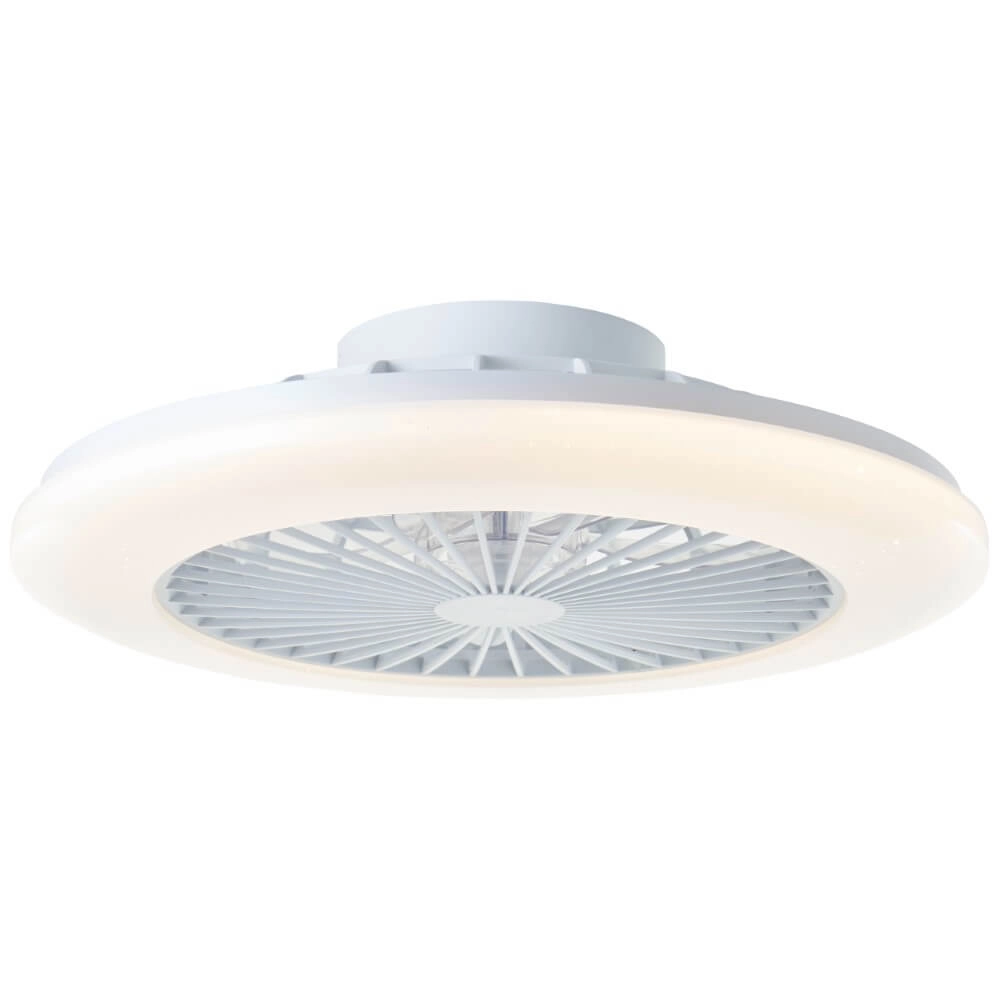 Éventail blanc Salerno avec fonction RVB Brilliant 4004353433238