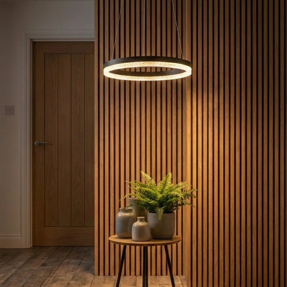 Suspension Adria noir Ø 40cm