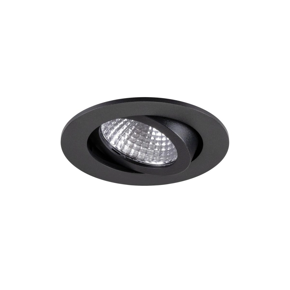 Spot encastré New Tria 68 étanche à l’air 2700K noir SLV 4024163304184